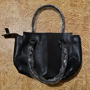Brand new black leather bag